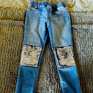 Girls GAP sequin Jeans Size 8 adorable
